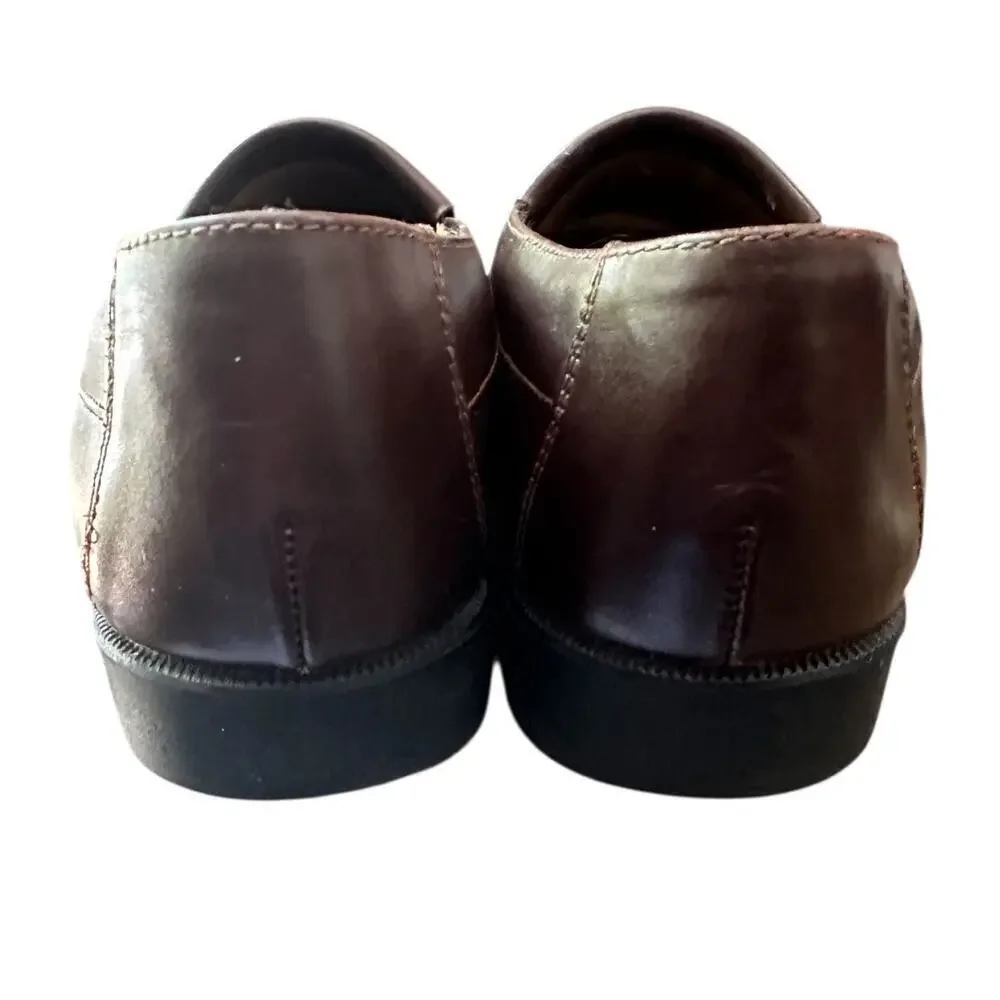 Nunn Bush Brown Leather Tassel Loafers Comfort Gel Men’s 10.5M